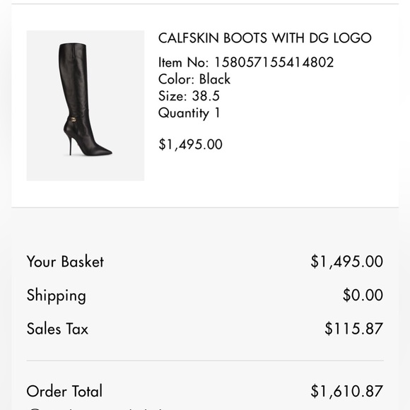 Dolce and Gabbana Black Stiletto Boots Knee High - Picture 4 of 11